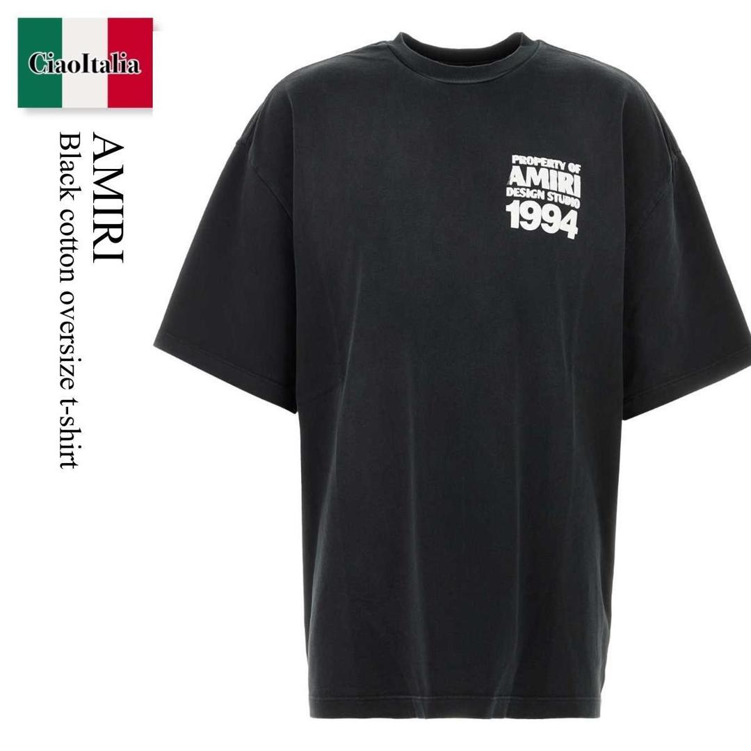 【分量制限事項・店卸し資産区分け・早め者白星！】 アミリ / Amiri Black Cotton Oversize T-Shirt / AMTOJR1 / AMTOJR1 160 / AMTOJR1160 / AMTOJR1160 BLACK / AMTOJR1160BLACK / プルオーバー・カットソー
