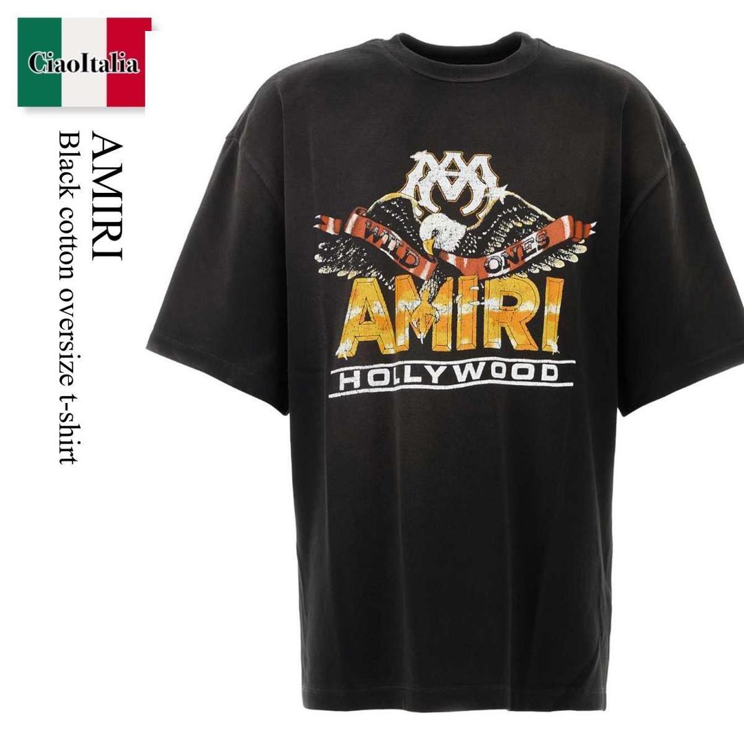 【分量制限事項・店卸し資産区分け・早め者白星！】 アミリ / Amiri Black Cotton Oversize T-Shirt / AMTOJR1 / AMTOJR1 200 / AMTOJR1200 / AMTOJR1200 BLACK / AMTOJR1200BLACK / プルオーバー・カットソー