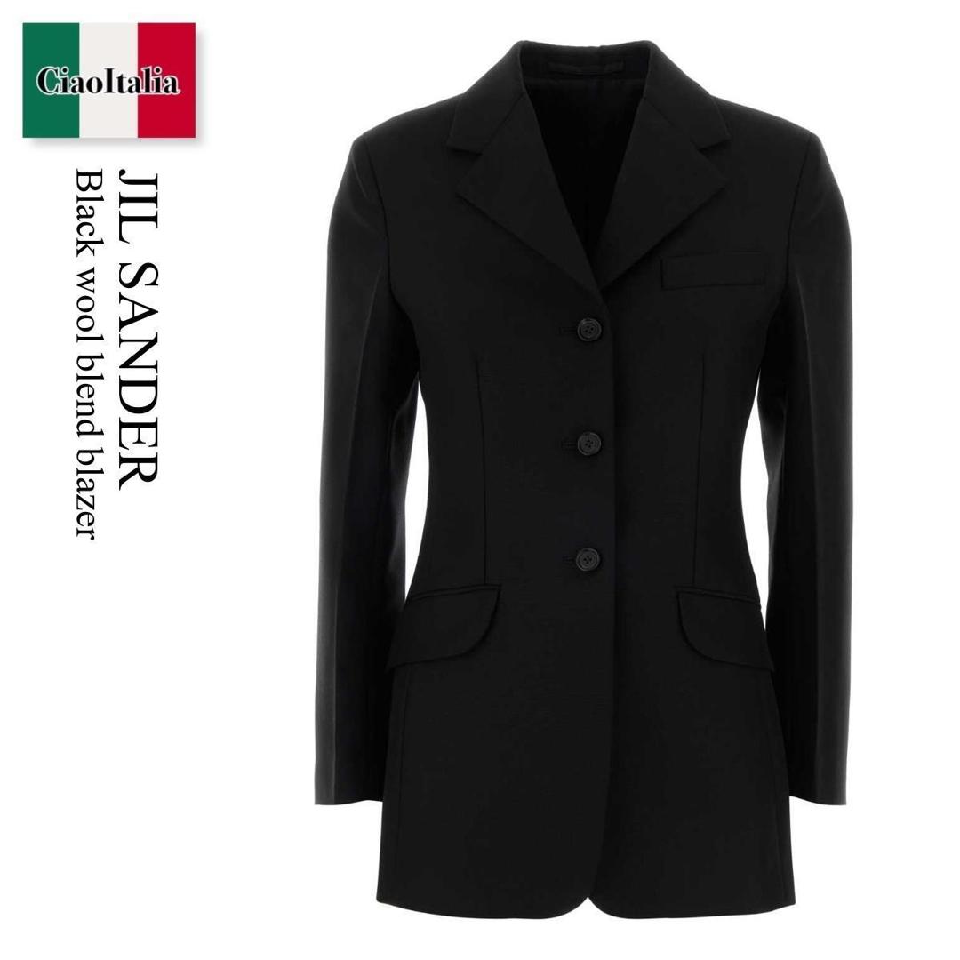 【量目押さえる・店卸し資産極限点・早め者制勝！】 ジルサンダー / Jil Sander Black Wool Blend Blazer / J03BN0208J 40330 / J03BN0208J 40330 001 / J03BN0208J40330 / J03BN0208J40330 001 / J03BN0208J40330001 / 上衣