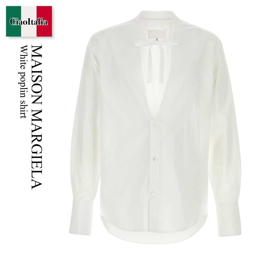【寸法押さえる・店卸し資産境界線・早め者制覇！】 住み家 マルジェラ / Maison Margiela White Poplin Shirt / S67DT0031 S43001 / S67DT0031 S43001 100 / S67DT0031S43001 / S67DT0031S43001 100 / S67DT0031S43001100 / プルオーバー