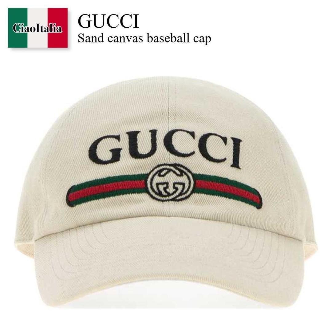 【寸法押さえる・店卸し資産境界線・早め者制覇！】 グッチ / Gucci Sand Canvas Baseball Cap / 875736 4HBKH / 875736 4HBKH 9779 / 8757364HBKH / 8757364HBKH 9779 / 8757364HBKH9779 / 旗がしら