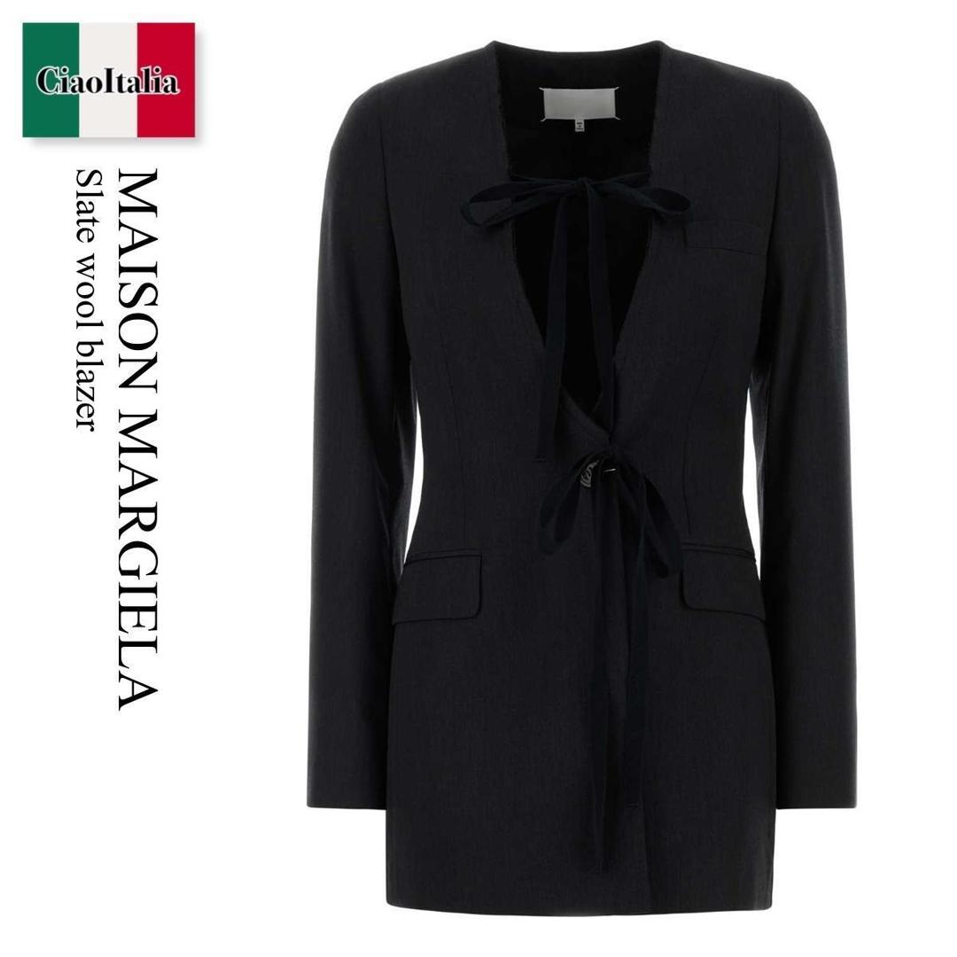 【量目押さえる・店卸し資産極限点・早め者制勝！】 住みか マルジェラ / Maison Margiela Slate Wool Blazer / S29BN0418 M35910 / S29BN0418 M35910 855M / S29BN0418M35910 / S29BN0418M35910 855M / S29BN0418M35910855M / 上衣