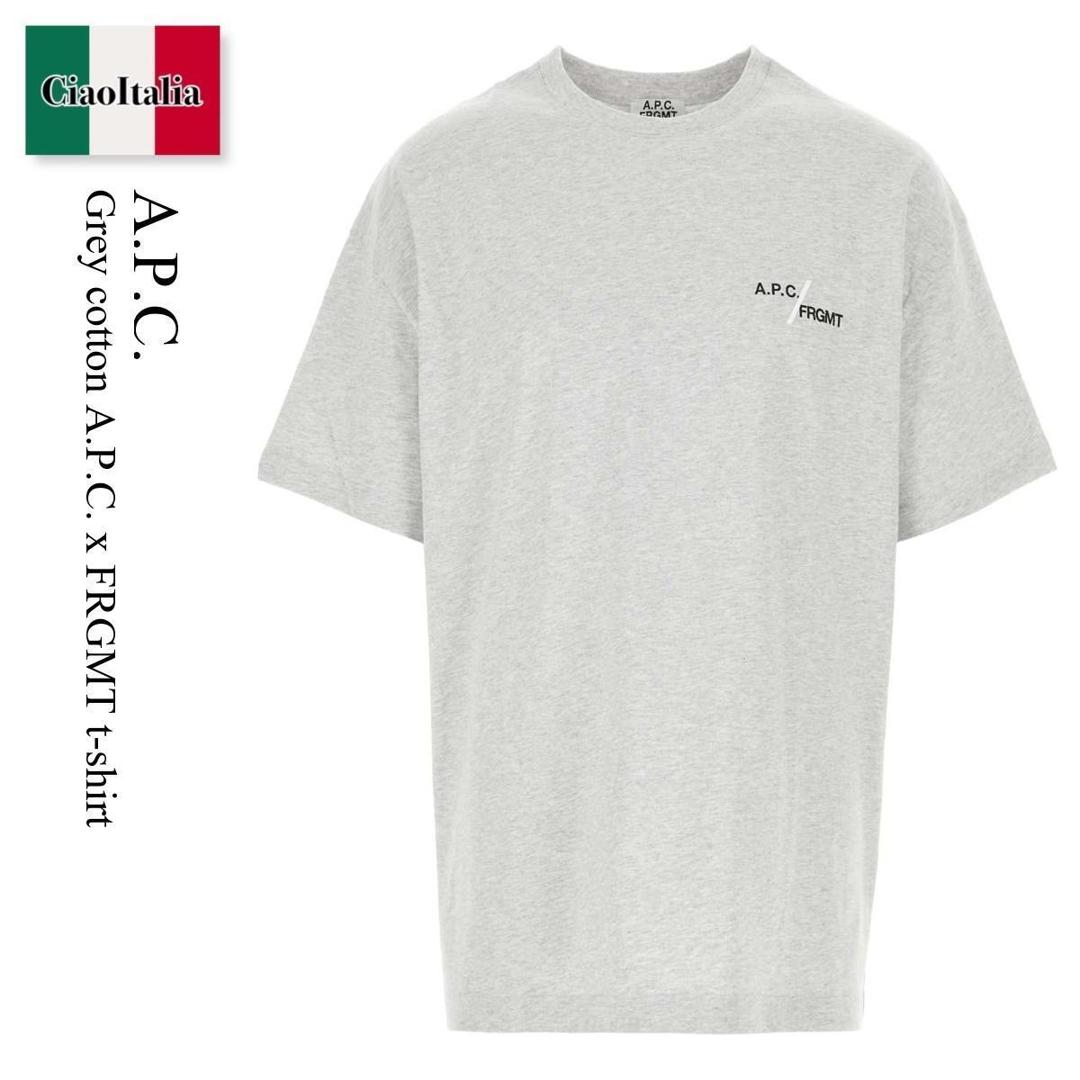 【分量制限事項・店卸し資産区分け・早め者白星！】 A.P.C. / A.P.C. Grey Cotton A.P.C. X Frgmt T-Shirt / COHSL M26487 / COHSL M26487 PLA / COHSLM26487 / COHSLM26487 PLA / COHSLM26487PLA / プルオーバー・カットソー