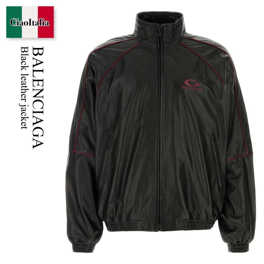 【物量制限事項・店卸し資産極限点・早め者制覇！】 バレンシアガ / Balenciaga Black Leather Jacket / 869734 TUS02 / 869734 TUS02 6165 / 869734TUS02 / 869734TUS02 6165 / 869734TUS026165 / なめし革上衣