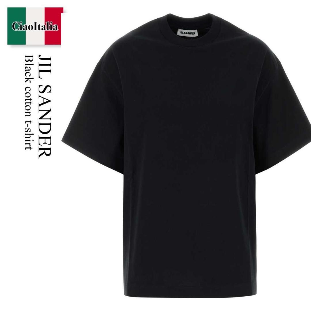 【分量制限事項・店卸し資産区分け・早め者白星！】 ジルサンダー / Jil Sander Black Cotton T-Shirt / J02GC0173J 20348 / J02GC0173J 20348 001 / J02GC0173J20348 / J02GC0173J20348 001 / J02GC0173J20348001 / プルオーバー・カットソー