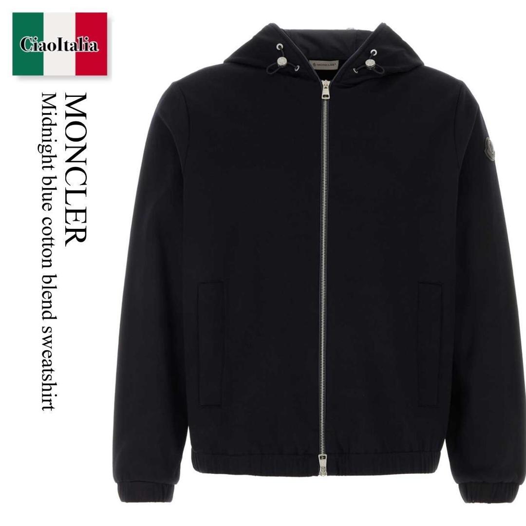 【寸法押さえる・店卸し資産境界線・早め者制覇！】 モンク軌跡 / Moncler Midnight Blue Cotton Blend Sweatshirt / L10918 779 / L10918 G0002289B5F 779 / L10918G0002289B5F / L10918G0002289B5F 779 / L10918G0002289B5F779 / パーカー・フーディ
