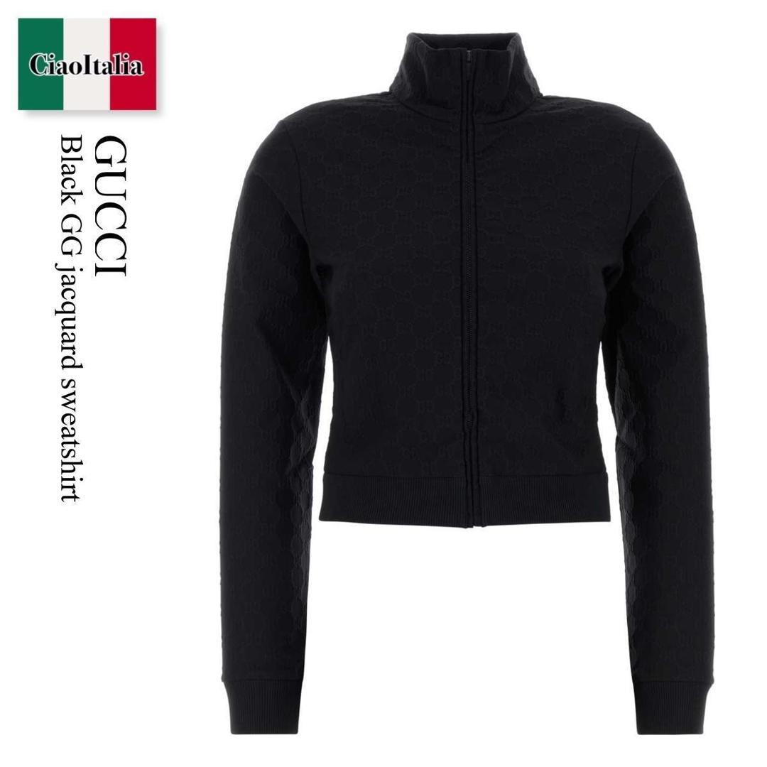 【寸法押さえる・店卸し資産境界線・早め者制覇！】 グッチ / Gucci Black Gg Jacquard Sweatshirt / 875687 XJHX3 / 875687 XJHX3 1000 / 875687XJHX3 / 875687XJHX3 1000 / 875687XJHX31000 / スウェット・トレーナー