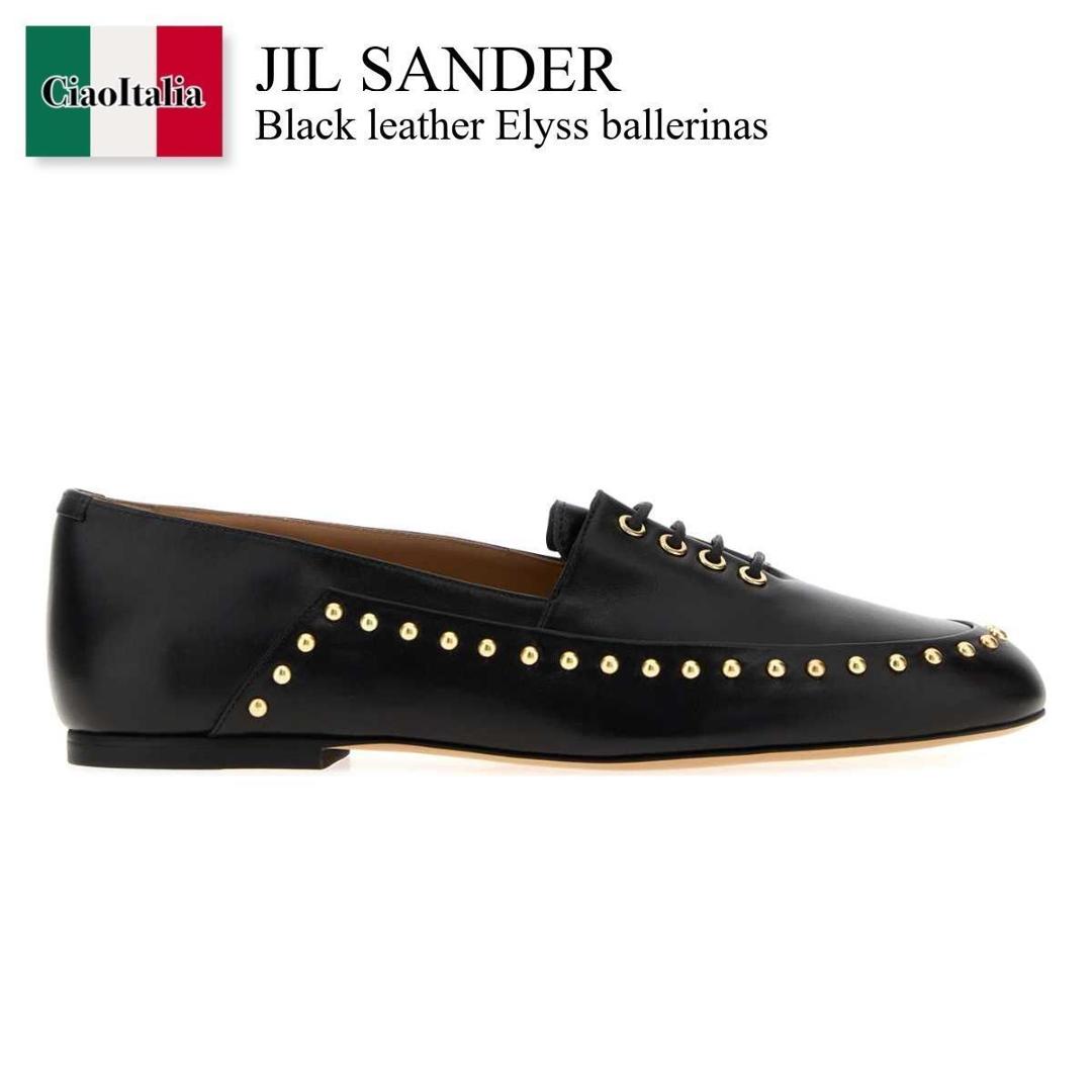 【寸法押さえる・店卸し資産境界線・早め者制覇！】 ジルサンダー / Jil Sander Black Leather Elyss Ballerinas / J15WR0034P 7689 / J15WR0034P 7689 001 / J15WR0034P7689 / J15WR0034P7689 001 / J15WR0034P7689001 / バレーシューズ