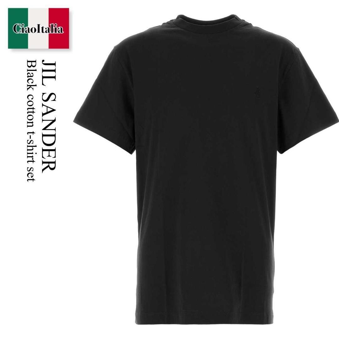 【分量制限事項・店卸し資産区分け・早め者白星！】 ジルサンダー / Jil Sander Black Cotton T-Shirt Set / J22GC0272J 45048 / J22GC0272J 45048 001 / J22GC0272J45048 / J22GC0272J45048 001 / J22GC0272J45048001 / プルオーバー・カットソー