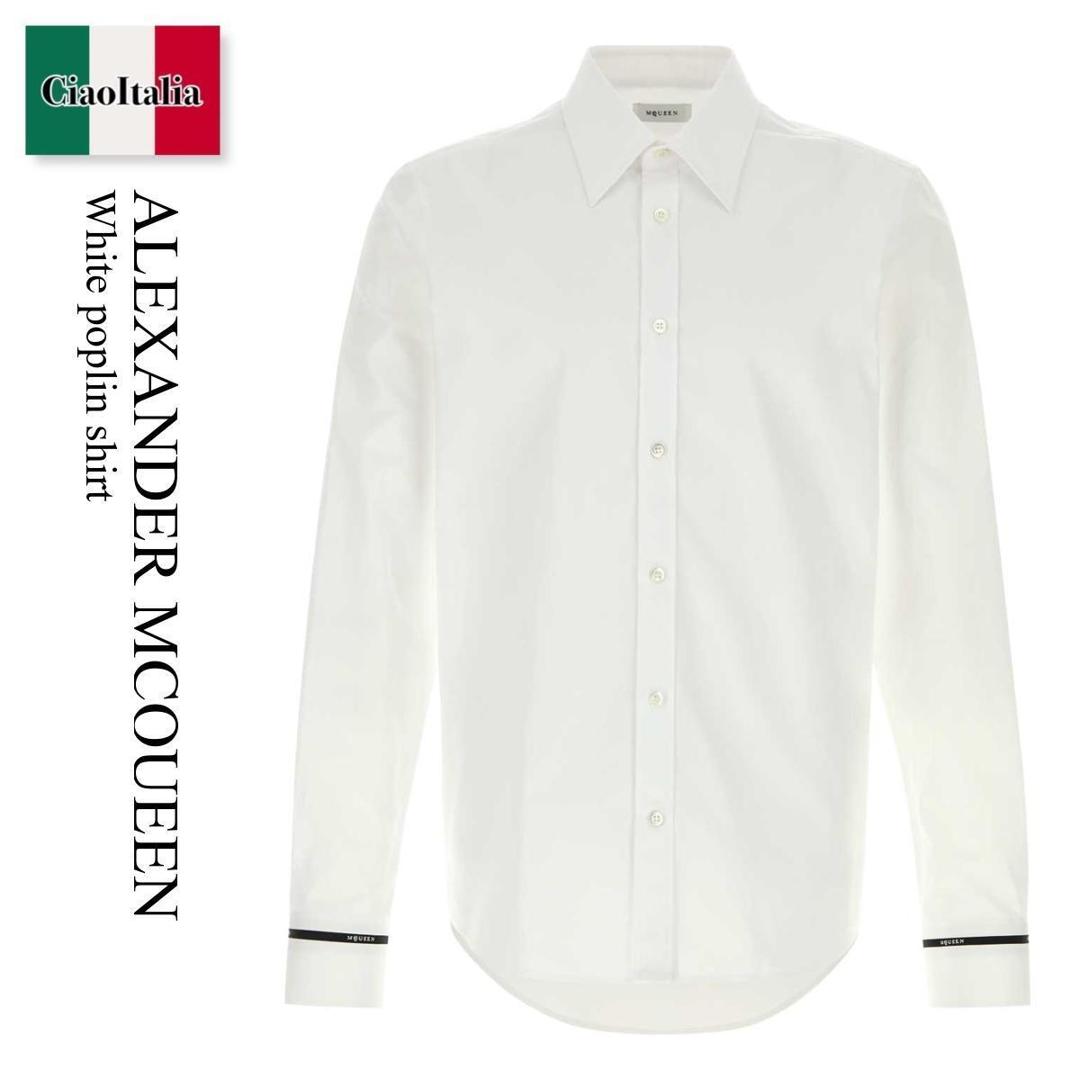 【寸法押さえる・店卸し資産境界線・早め者制覇！】 アレキサンダー・マックイーン / Alexander Mcqueen White Poplin Shirt / 873323 QNAAD / 873323 QNAAD 9000 / 873323QNAAD / 873323QNAAD 9000 / 873323QNAAD9000 / プルオーバー