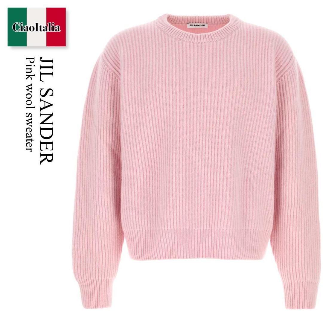 【物量制限事項・店卸し資産極限点・早め者制覇！】 ジルサンダー / Jil Sander Pink Wool Sweater / J22GP0305J 14848 / J22GP0305J 14848 668 / J22GP0305J14848 / J22GP0305J14848 668 / J22GP0305J14848668 / 編み物・ティーシャツ