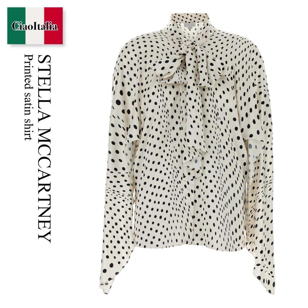 【物量制限事項・店卸し資産極限点・早め者制覇！】 ステラ・マッカートニー / Stella Mccartney Printed Satin Shirt / 620214 3IS328 / 620214 3IS328 9061 / 6202143IS328 / 6202143IS328 9061 / 6202143IS3289061 / トップ・ティーシャツ