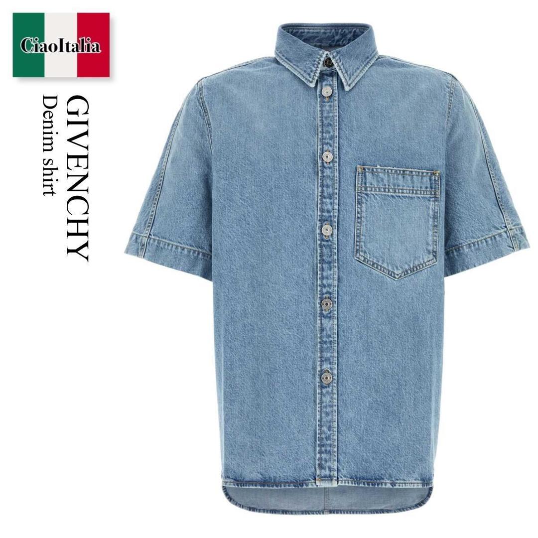 【寸法押さえる・店卸し資産境界線・早め者制覇！】 ジバンシィ / Givenchy Denim Shirt / BM617Q5YDN / BM617Q5YDN 452 / BM617Q5YDN452 / プルオーバー