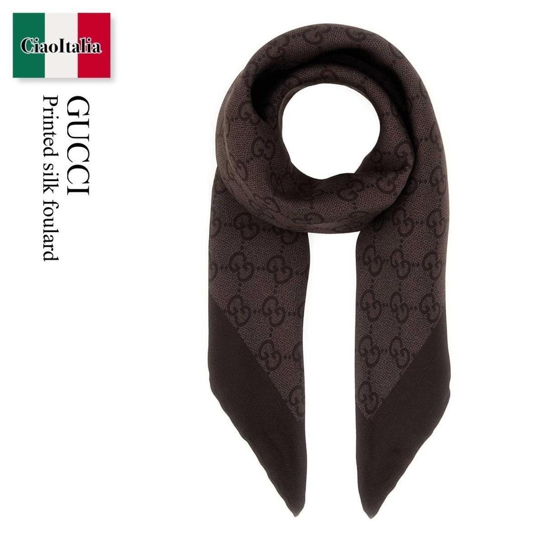 【数量限定・在庫限り・早い者勝ち！】 グッチ / Gucci Printed Silk Foulard / 865257 3G001 / 865257 3G001 2164 / 8652573G001 / 8652573G001 2164 / 8652573G0012164 / スカーフ｜Ciao Italia