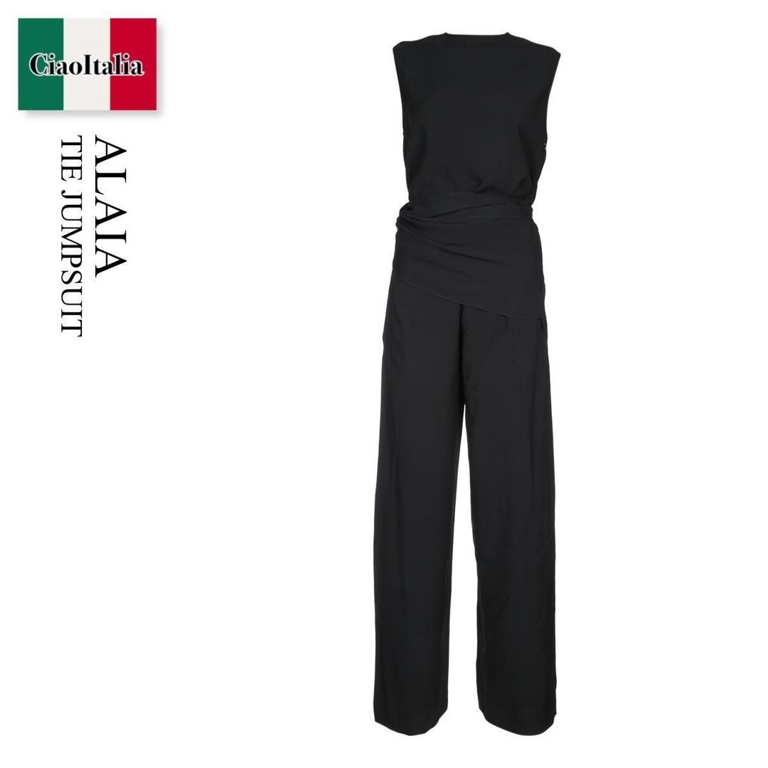 【数量限定・在庫限り・早い者勝ち!】 アズディンアライア / Alaia Tie Jumpsuit / AA9U0023W071B / AA9U0023W071B 995 / AA9U0023W071B995 / オールインワン・サロペット|Ciao Italia