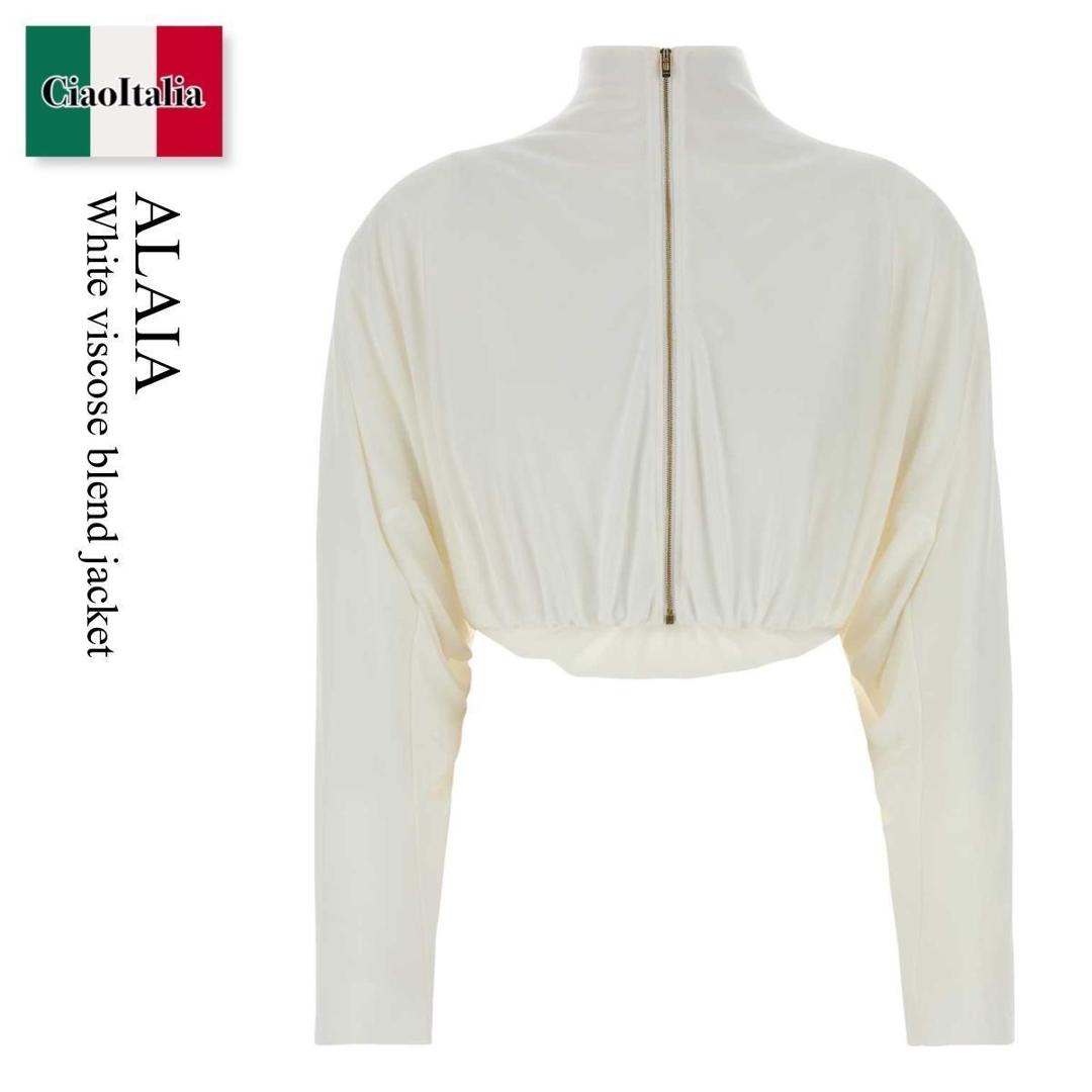 【数量限定・在庫限り・早い者勝ち!】 アズディンアライア / Alaia White Viscose Blend Jacket / AA9V1238J077C / AA9V1238J077C 000 / AA9V1238J077C000 / ジャケット|Ciao Italia