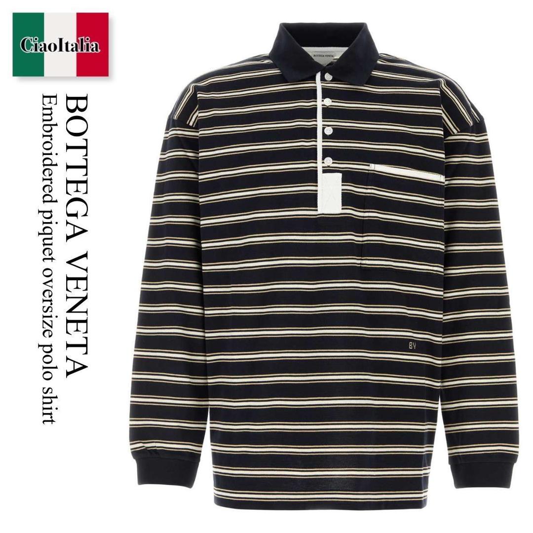 【数量限定・在庫限り・早い者勝ち!】 ボッテガ・ヴェネタ / Bottega Veneta Embroidered Piquet Oversize Polo Shirt / 871384 V6P80 / 871384 V6P80 4602 / 871384V6P80 / 871384V6P80 4602 / 871384V6P804602 / ポロシャツ|Ciao Italia