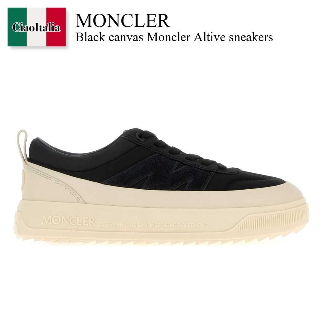 【数量限定・在庫限り・早い者勝ち!】 モンクレール / Moncler Black Canvas Moncler Altive Sneakers / L209A4 999 / L209A4 M00190M7091 999 / L209A4M00190M7091 / L209A4M00190M7091 999 / L209A4M00190M7091999 / スニーカー|Ciao Italia