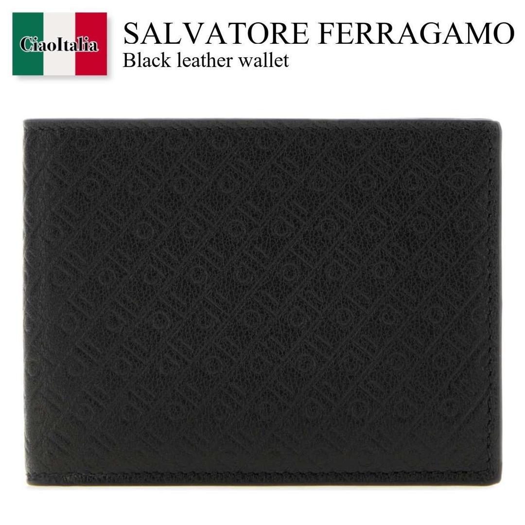 【数量限定・在庫限り・早い者勝ち！】 フェラガモ / Salvatore Ferragamo Black Leather Wallet / 661565 780059 / 661565 780059 NERO / 661565780059 / 661565780059 NERO / 661565780059NERO / 折りたたみ財布｜Ciao Italia