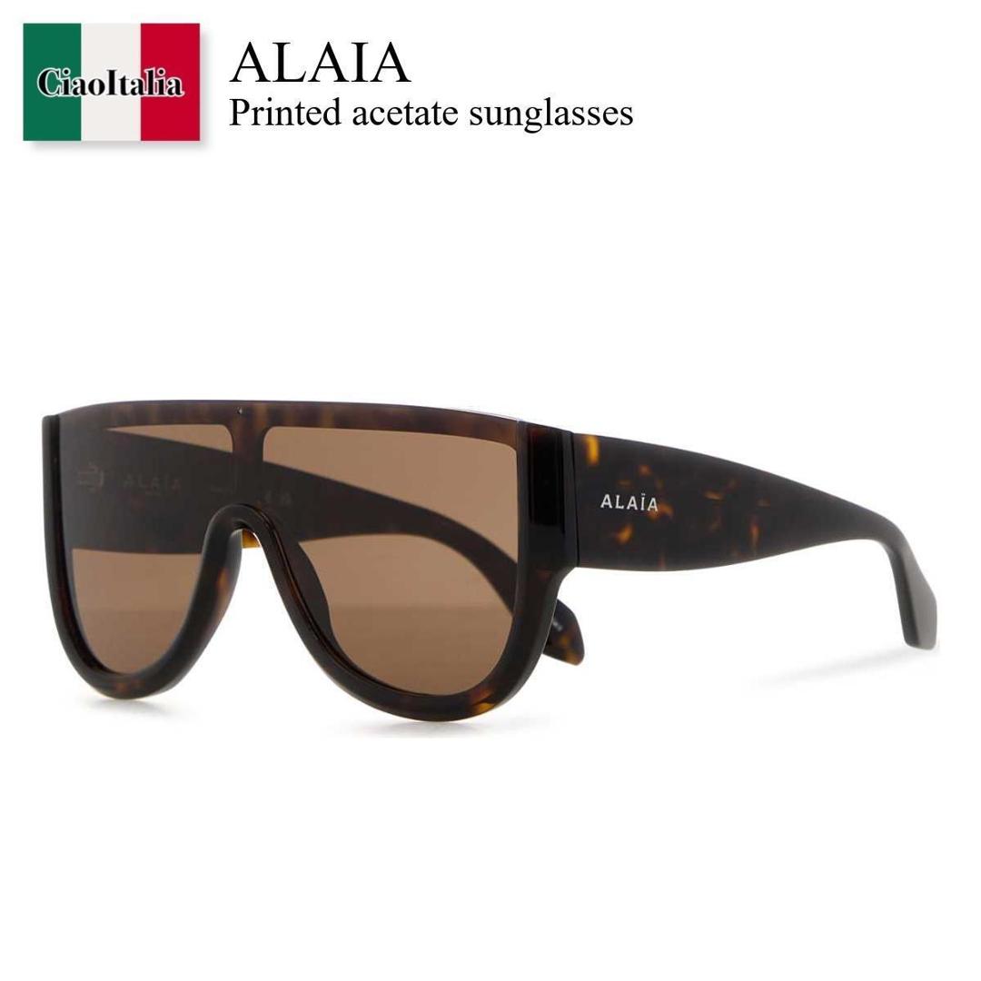 【数量限定・在庫限り・早い者勝ち！】 アズディンアライア / Alaia Printed Acetate Sunglasses / AA0087S002 / AA0087S002 099 / AA0087S002099 / サングラス｜Ciao Italia