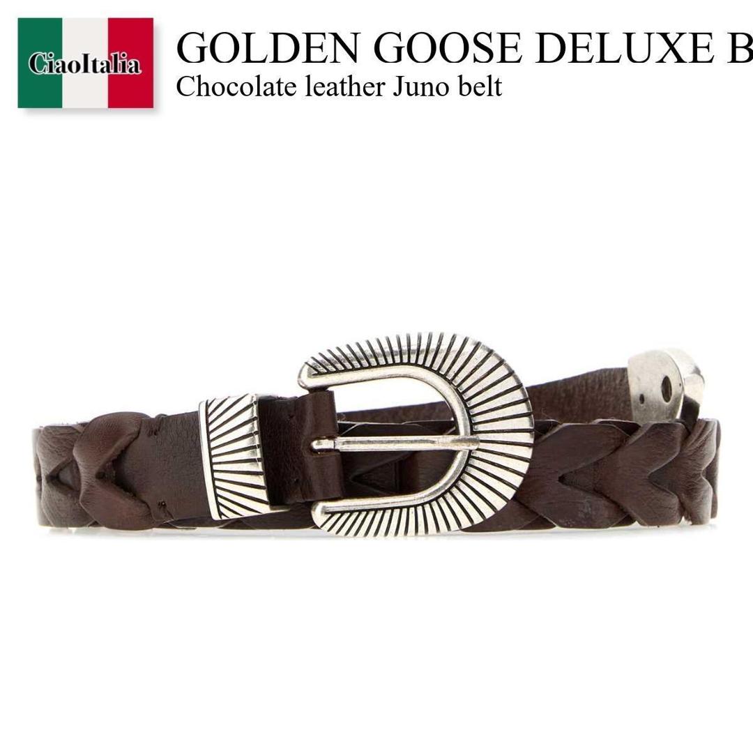 【数量限定・在庫限り・早い者勝ち！】 ゴールデングース / Golden Goose Deluxe Brand Chocolate Leather Juno Belt / GMA00164A000139 / GMA00164A000139 55357 / GMA00164A00013955357 / ベルト｜Ciao Italia