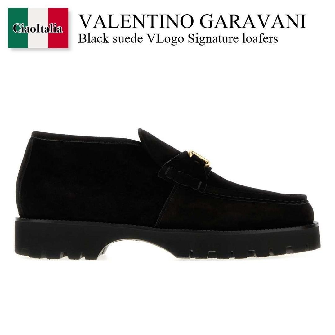 【数量限定・在庫限り・早い者勝ち！】 バレンチノ / Valentino Garavani Black Suede Vlogo Signature Loafers / 9Y2S0M67CQZ / 9Y2S0M67CQZ 0NO / 9Y2S0M67CQZ0NO / ドレスシューズ・革靴・ビジネスシューズ｜Ciao Italia
