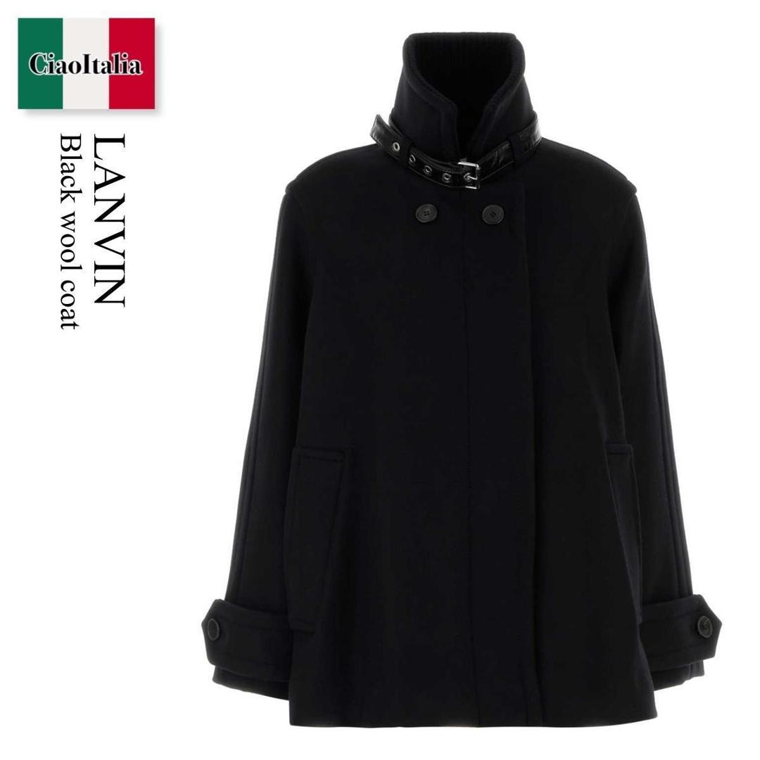 【数量限定・在庫限り・早い者勝ち!】 ランバン / Lanvin Black Wool Coat / RWCO00224724A26 / RWCO00224724A26 10 / RWCO00224724A2610 / コート|Ciao Italia