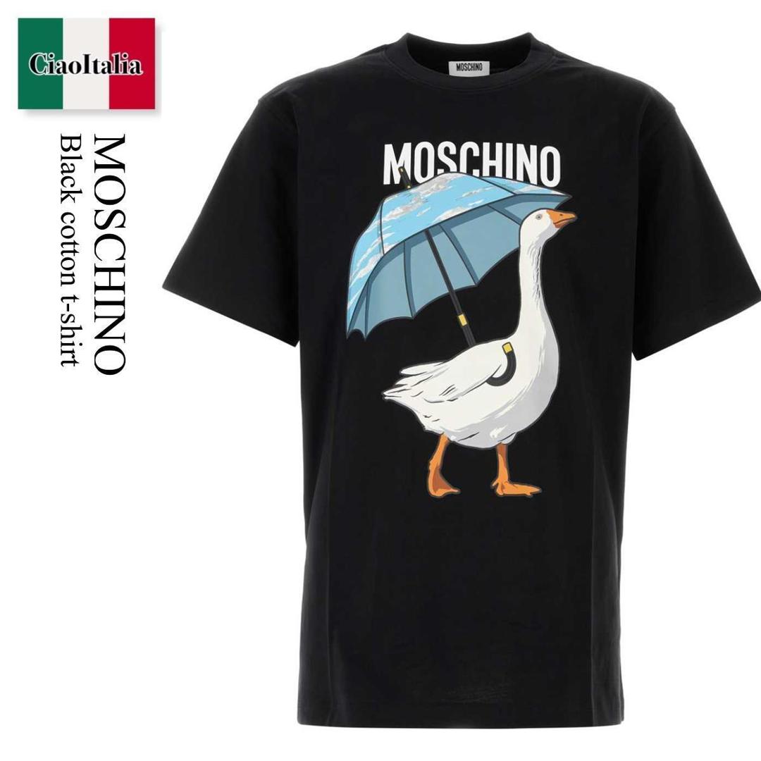 【数量限定・在庫限り・早い者勝ち!】 モスキーノ / Moschino Black Cotton T-Shirt / 262ZZ J07165241 / 262ZZ J07165241 1555 / 262ZZJ07165241 / 262ZZJ07165241 1555 / 262ZZJ071652411555 / Tシャツ・カットソー|Ciao Italia