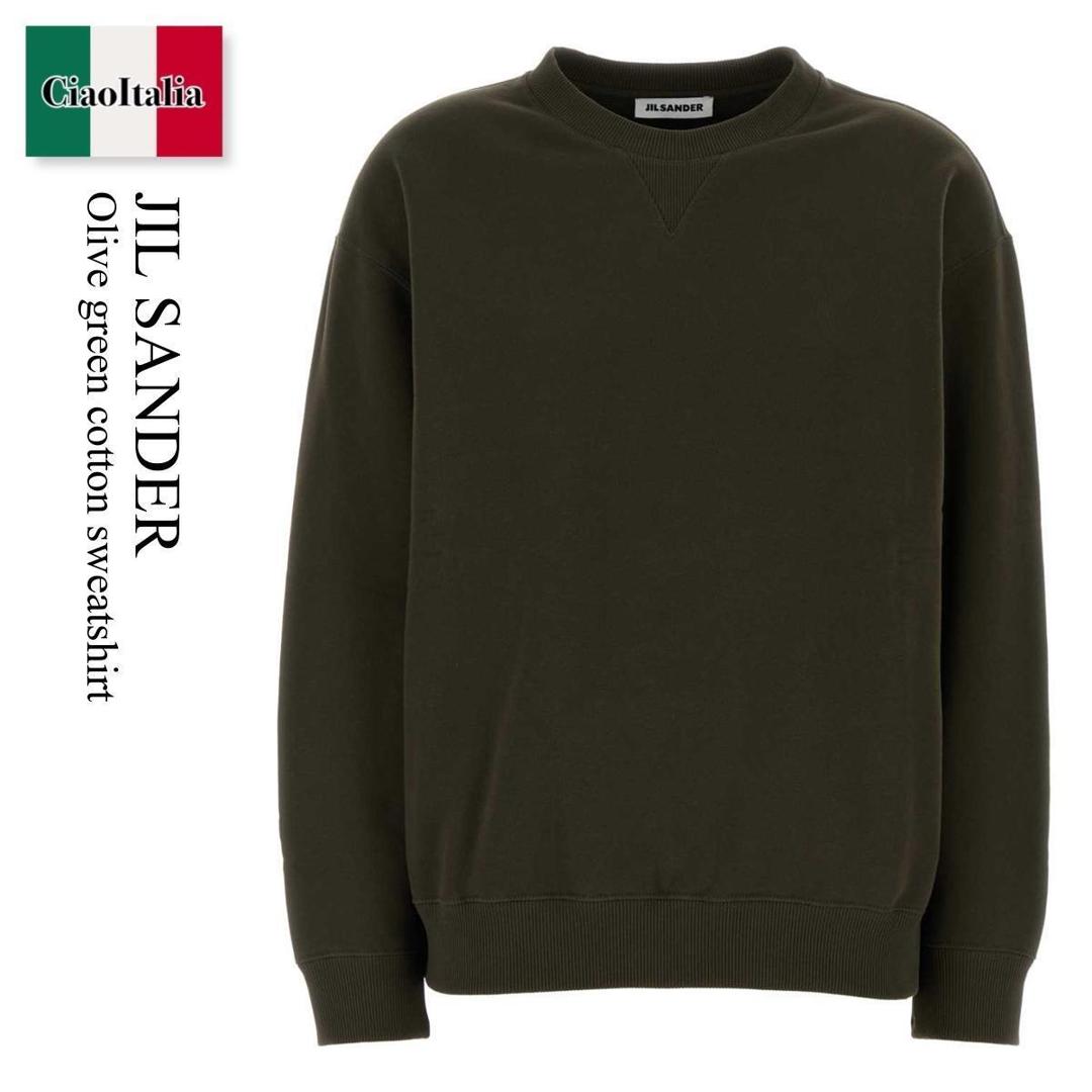 【数量限定・在庫限り・早い者勝ち!】 ジルサンダー / Jil Sander Olive Green Cotton Sweatshirt / J02GU0122J 20128 / J02GU0122J 20128 312 / J02GU0122J20128 / J02GU0122J20128 312 / J02GU0122J20128312 / スウェット・トレーナー|Ciao Italia