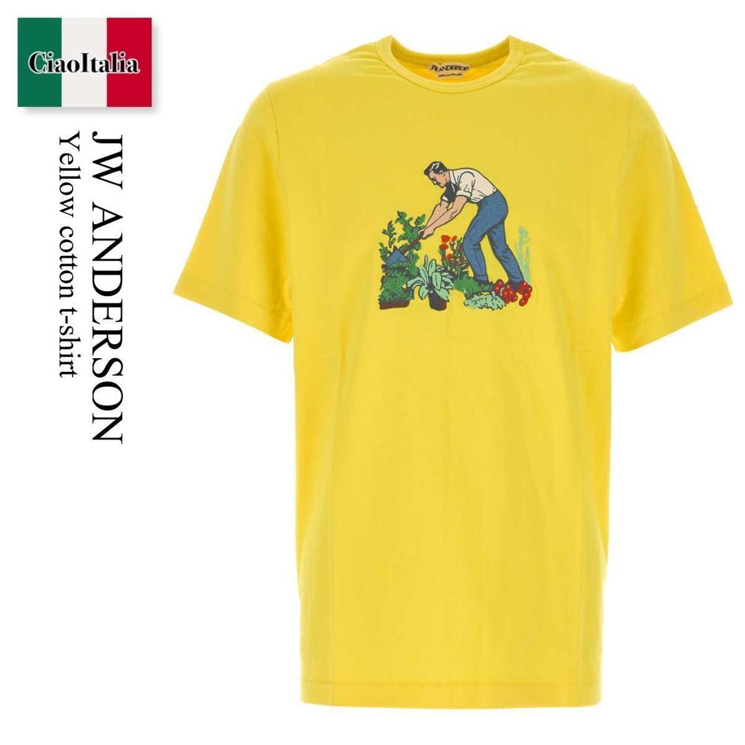 【数量限定・在庫限り・早い者勝ち!】 ジェイダブリュ アンダーソン / Jw Anderson Yellow Cotton T-Shirt / JT0345PG1937 / JT0345PG1937 207 / JT0345PG1937207 / Tシャツ・カットソー|Ciao Italia