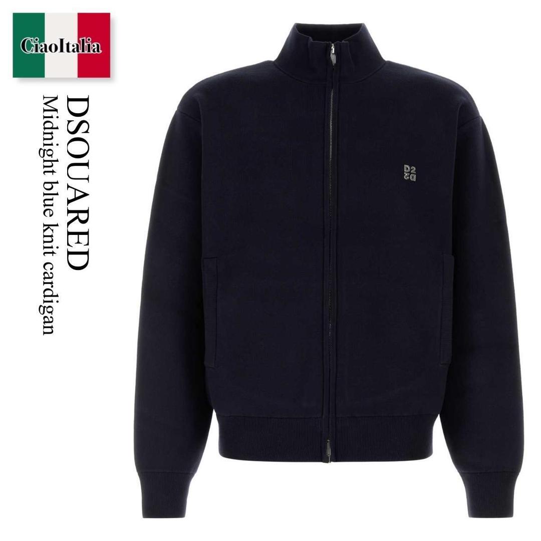 【数量限定・在庫限り・早い者勝ち!】 ディースクエアード / Dsquared Midnight Blue Knit Cardigan / S74HA1637 D13230 / S74HA1637 D13230 524 / S74HA1637D13230 / S74HA1637D13230 524 / S74HA1637D13230524 / カーディガン|Ciao Italia
