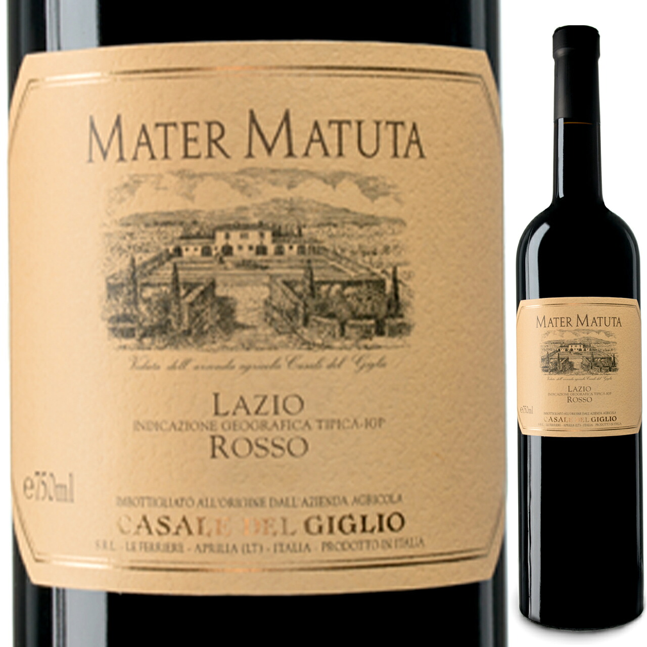 カザーレ・デル・ジリオ CASALE DEL GIGLIO マテル・マトゥータ 赤ワイン フルボディ 750ml IGT シラー プティ・ヴェルド フラッグシップ イタリア チャオセレクト|ciao.select