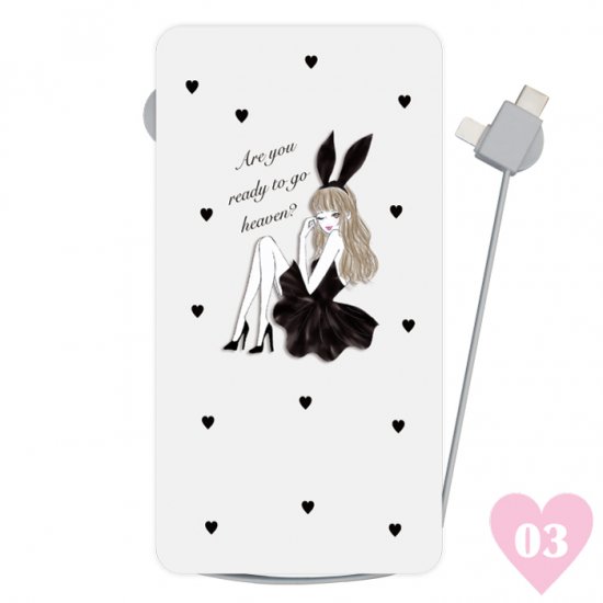 楽天市場 Qi対応モバイルバッテリー Ciara シアラ モバイルバッテリー かわいい おしゃれ 人気 女子 ブランド Iphone アイフォン スマホ 充電器 Qi おくだけ コンパクト 持ち運び 大容量 Usb 5000mah ブラックバニー スマホケースciara シアラ