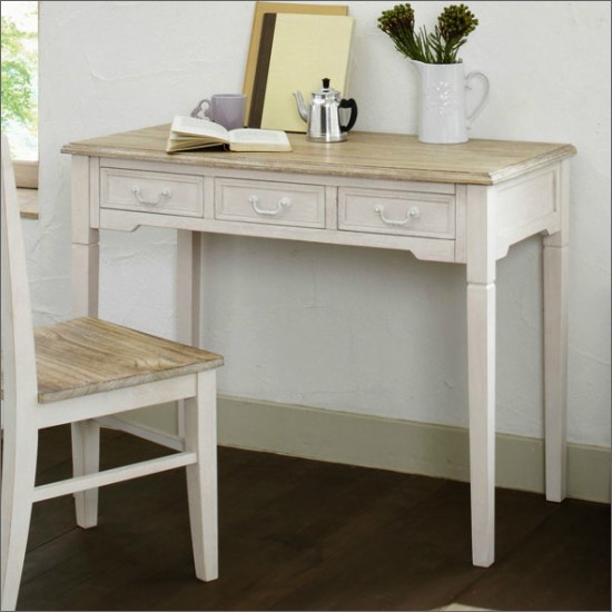 シャビーシック ヴィンテージ デスク 引き出し付き レトロ カントリー