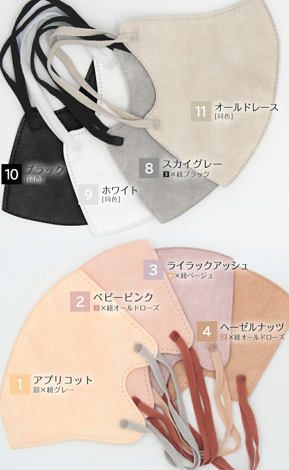 本日限りSALE【クーポンで最安1点98円】10/1 23:59迄 マスク 不織布 立体 3Dマスク 立体マスク 不織布マスク バイカラーマスク 血色マスク 小顔マスク マスク カラーマスク くちばし マスク 冷感マスク 99% 20枚 10枚*2 オシャレ cicibella シシベラ 花粉 マスク