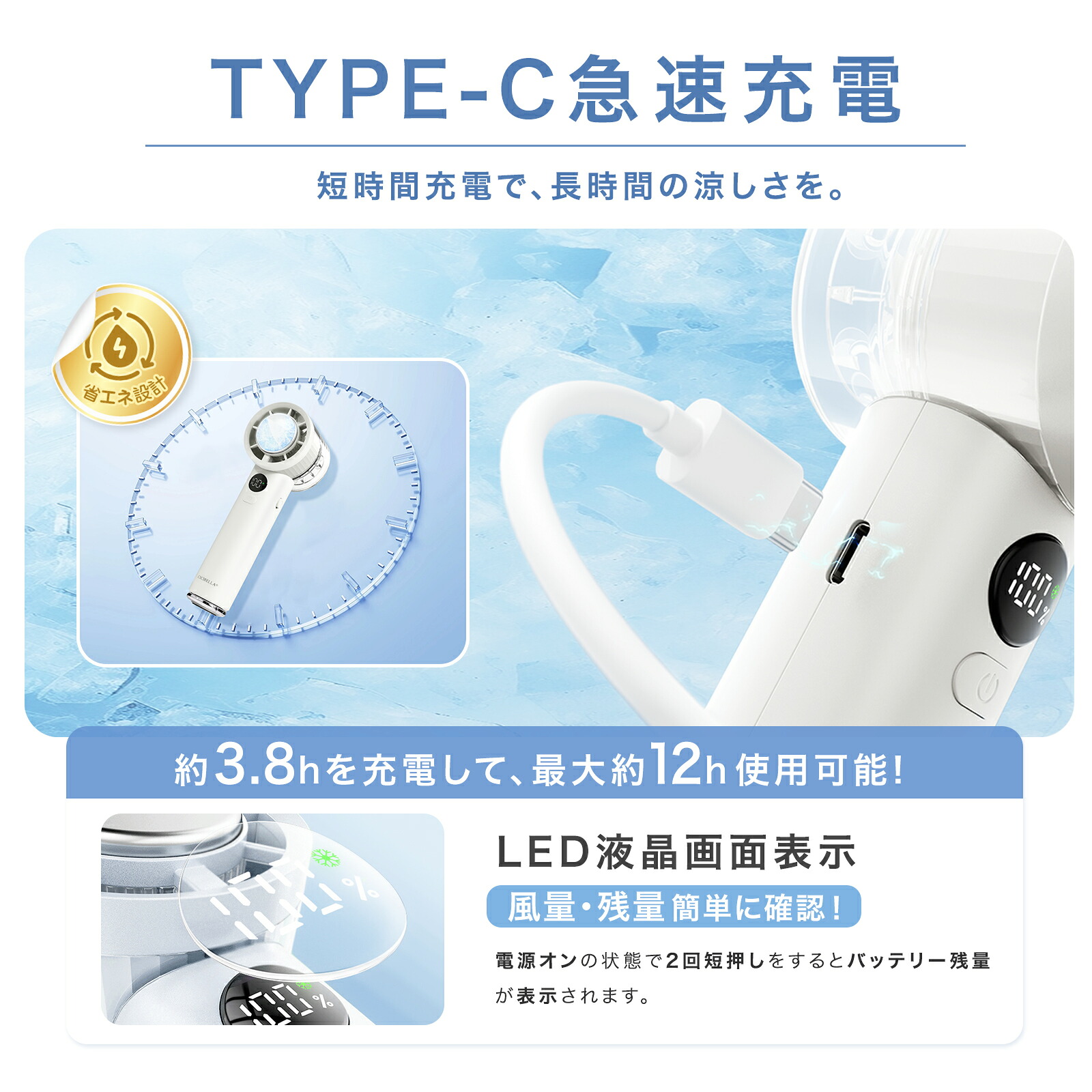 【公式】\衝撃セール1,260円!先着クーポンで/テレビ紹介☆シシベラ 冷却ハンディファン 冷却プレート 扇風機 ハンディ 小型 ハンディファン 強風 冷却 充電式 扇風機 卓上 小型扇風機 シシベラ ハンディファン 2026 扇風機 携帯扇風機 冷却モード cicibella 手持ち扇風機
