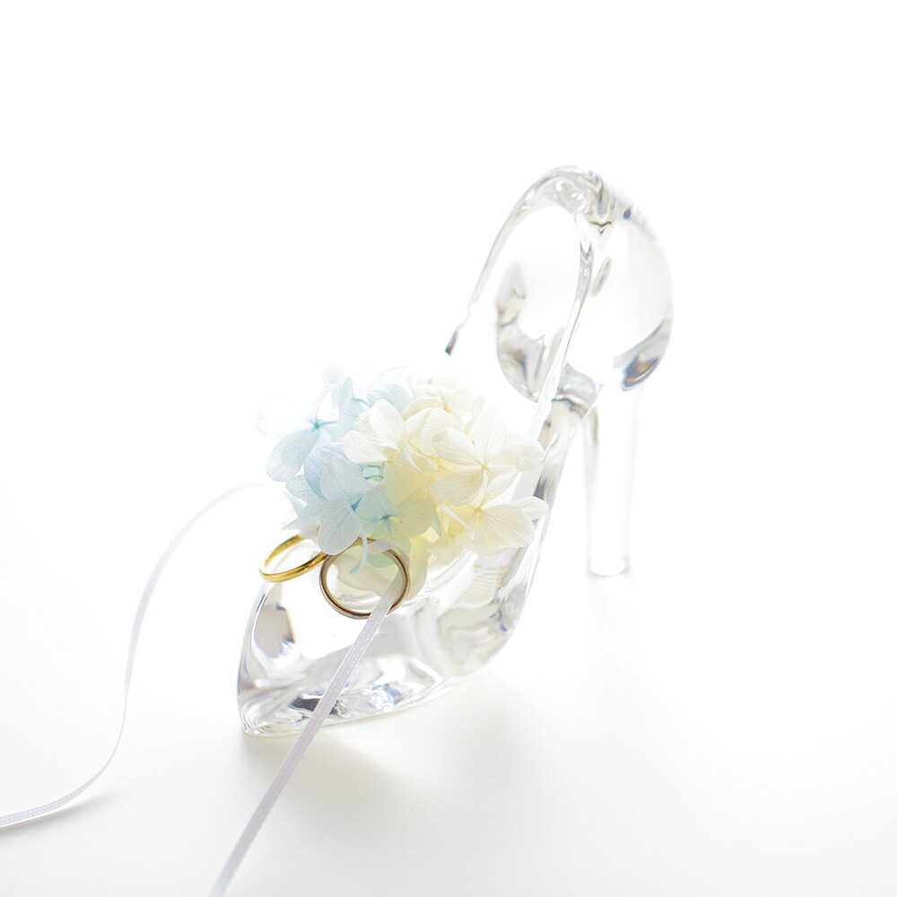 楽天市場 ガラスの靴 専用リングピロークッション 結婚式 ガラスの靴 リングピロー ディズニー プロポーズ ガラスの靴オーダーギフトarch