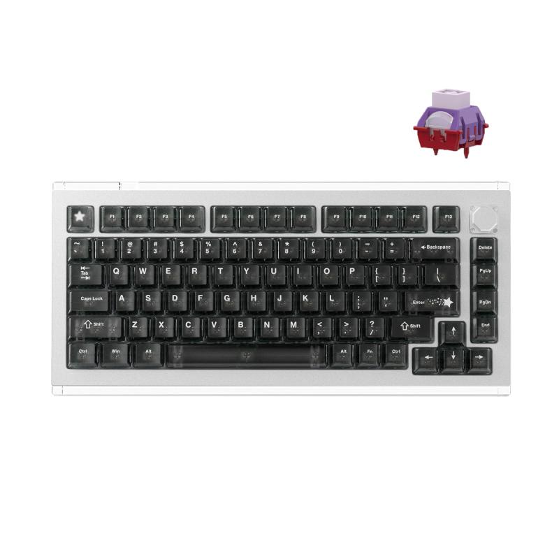 DrunkDeer A75 Master ラピッドトリガーキーボード eスポーツゲーミングキーボード RT Plus - RTマッチ ANSI 磁気スイッチ - 調節可能な作動 - 0.01mm 8K Hz - 75%設計 82キー｜ciel-sora