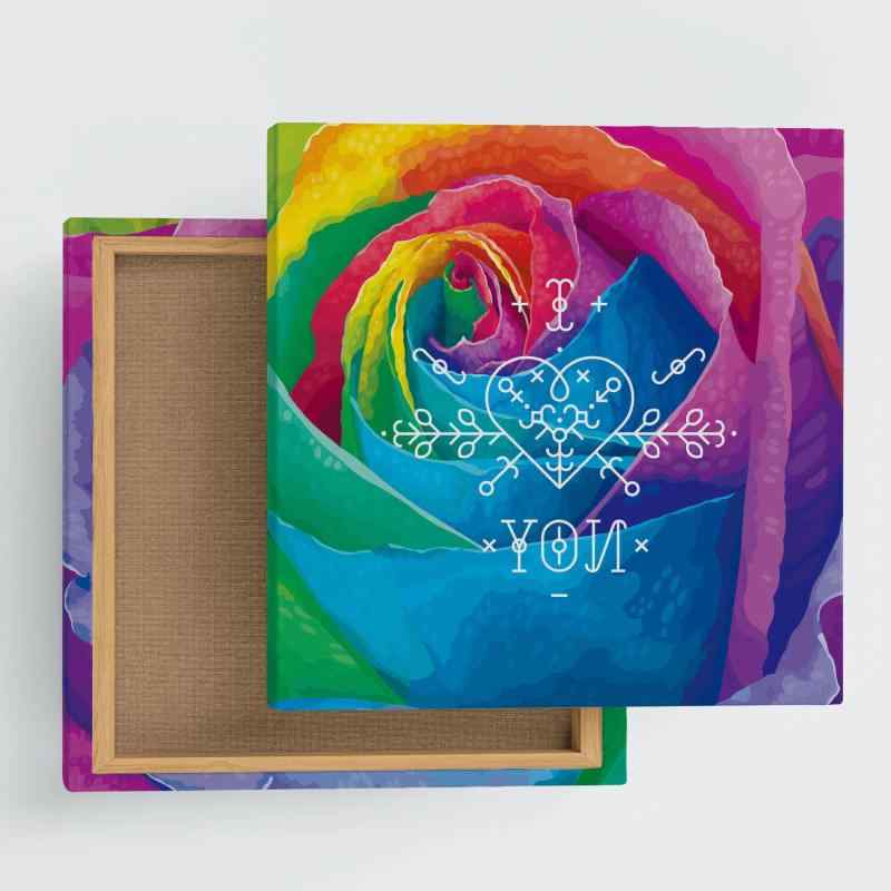 【アートデリ】薔薇のファブリックパネル 室内装飾 雑貨 工芸 ポップアート pop-1610-004