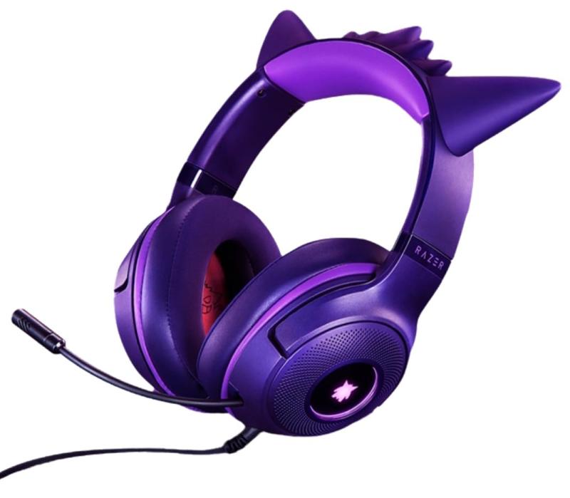 RAZER ヘッドセット ゲンガー コラボ ゲーミング ヘッドホン 中国 有線 かわいい プレゼント Razer Kraken Kitty V2 オーバーイヤー｜ciel-sora