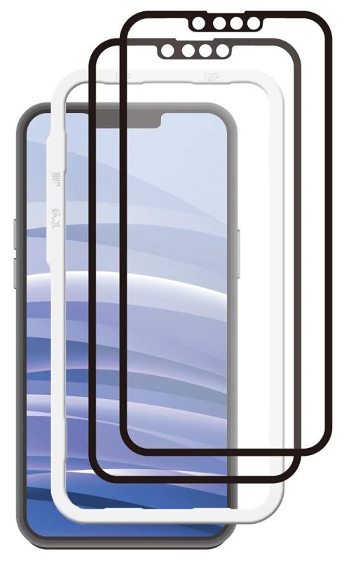 【Corallo】 iPhone13 mini 対応 ガラスフィルム 2枚 セット 9H 強化ガラス アンチグレア 指紋 気泡 防止 保護 フィルム ガラス さらさら アンチグレアフィルム 簡単 貼付ガイド付 ガラス保護フィル画像