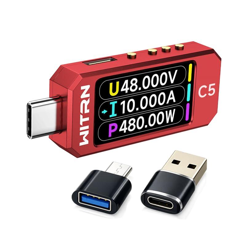USB パワーメーター PD 3.1 Type-c テスター デジタルマルチメーター 電流テスター 電圧検出器 DC 48V 6A PD 2.0/3.0 3.1QC 2.0/3.0/4.0 pps トリガー｜ciel-sora