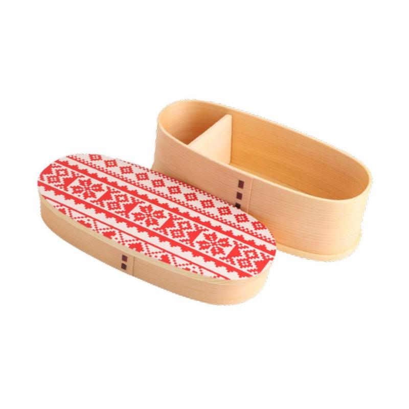 j-kitchens ごはんが固まりにくい 機能付き 弁当箱 18.5cm × 8.5cm × 6.3cm 400ml ウレタンコーティング/絵：蒔絵調紀州加工 Current model