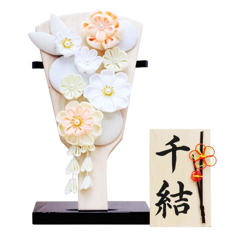 大阪長生堂 羽子板 かわいい おしゃれ コンパクト 台付 名入れ 木札特典付 (別送) 初正月 正月飾り 花づくし（シルキーピンク）