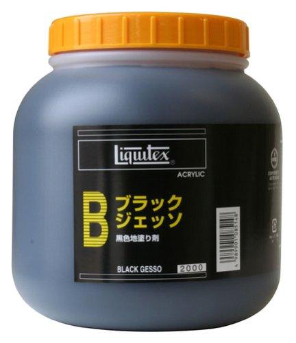 リキテックス アクリル絵具 リキテックス ブラックジェッソ ブラック 2000ml｜ciel-sora