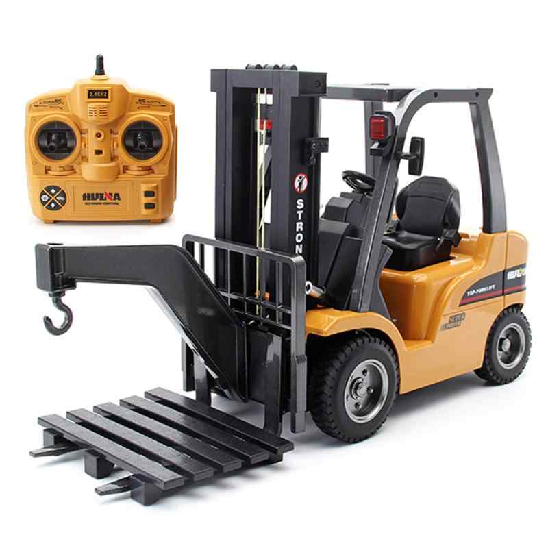 億騰 RC 1:10 2.4Gラジコン 8CH 電動 エンジニアリングトラック フォークリフト 合金強化版 多機能 トラックモデル 大型 玩具 グラップル仕様 USB充電 建設車両 子供 玩具 プレゼント ヘッドパー｜ciel-sora 18,322円