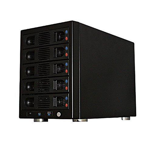 MARSHAL HDD ケース Raid 5bay 3.5インチ ハードディスク5台USB3.2 (Gen1) eSATA RAID機能付 5台収納 MAL355EU3R SATA 150TB 4モールレイド 外付けHDDドライブケース