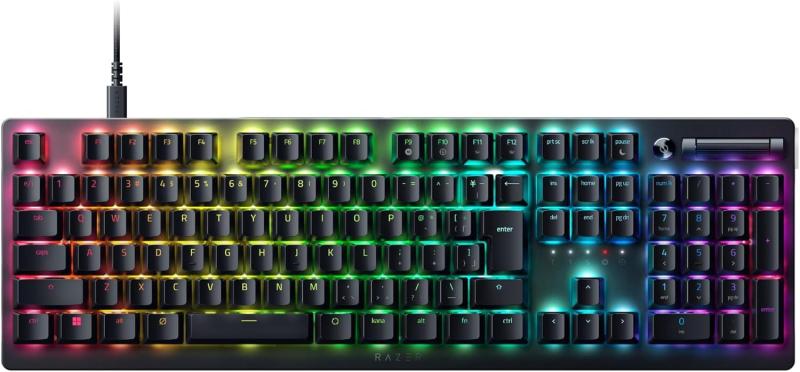 レイザー DeathStalker V2 JP Clicky Optical Switch ゲームや仕事に最適な高速性と応答性が得られすっきりとした歯切れの良い打鍵感の有線ゲーミングキーボード 薄型オプティカルスイッチ クリッキ
