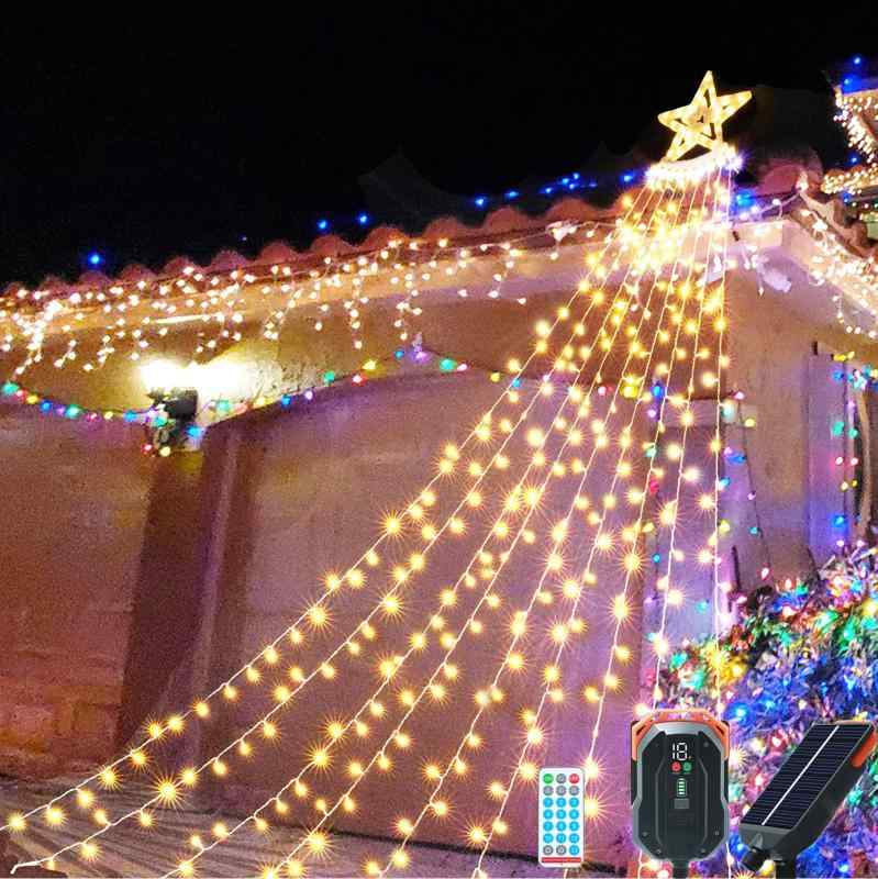 イルミネーションLED　 街灯 150球高さ約210m クリスマス 街灯 イルミネーション LED 150球 高さ210m 1739853 点滅