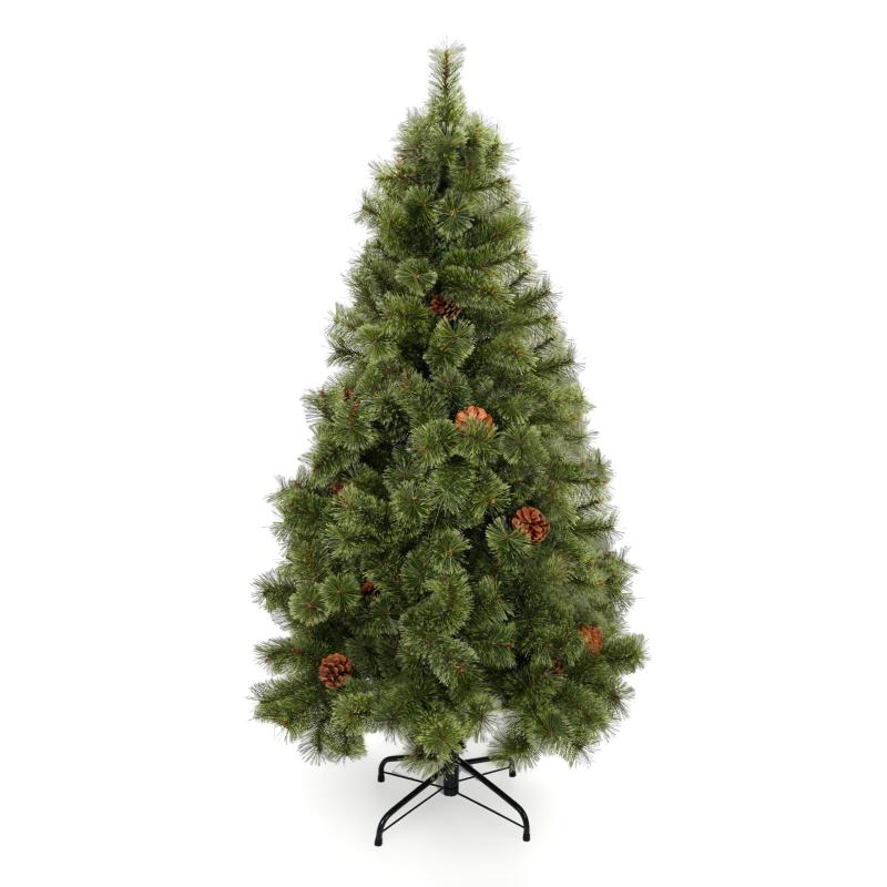 Cyfie クリスマスツリー 150cm ツリー オーナメント 本物そっくり 枝数460本 自動ツリー構造 おしゃれ 天然松ぼっくり付き 飾り付け オーナメントセット 贈り物 プレゼント 組立簡単 グリーン